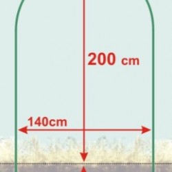 Poarta de gradina 140 x 240 x 38 cm